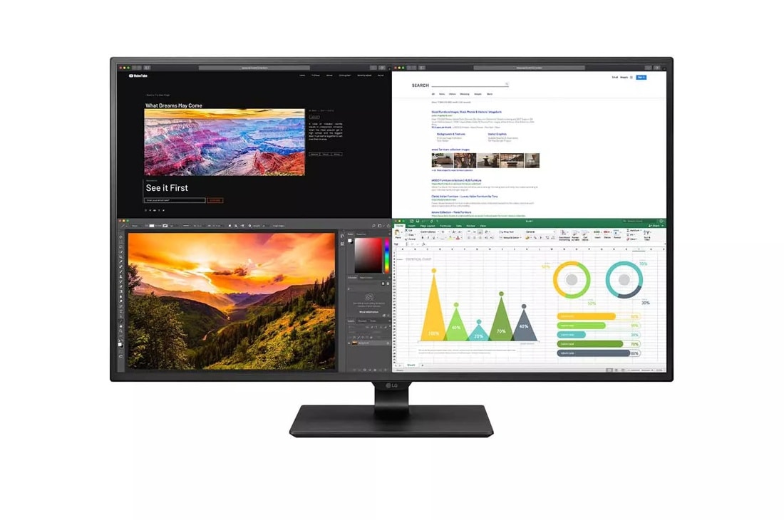 43" LG 4K UHD Monitor for Business