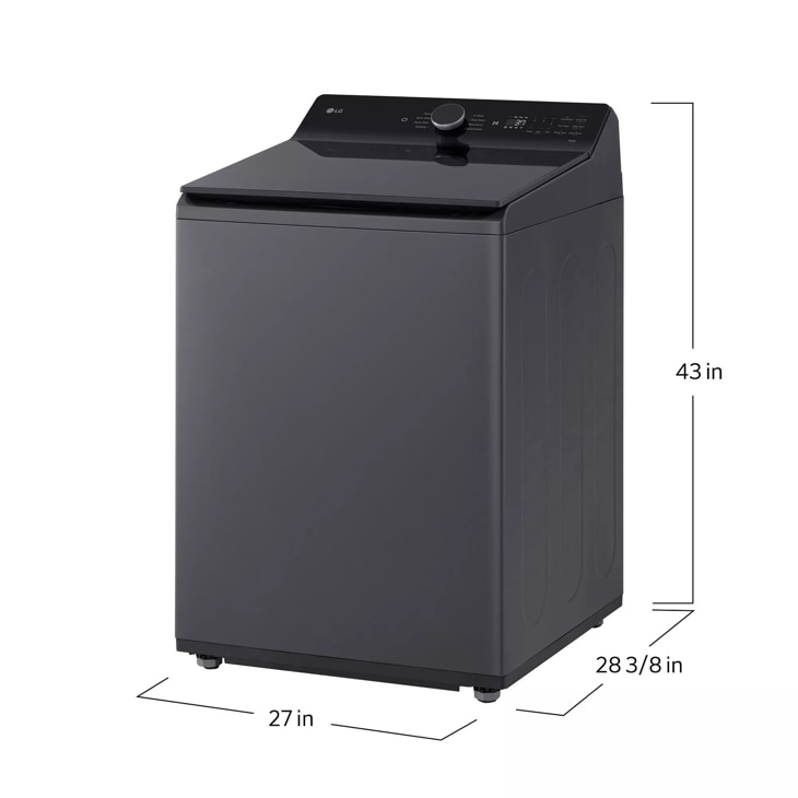 LG 5.3 Cu. ft. Black Top Load Washer