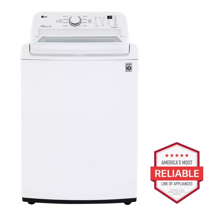 LG WT7000CW 4.5 Cu. ft. Top Load Washer with TurboDrum – White