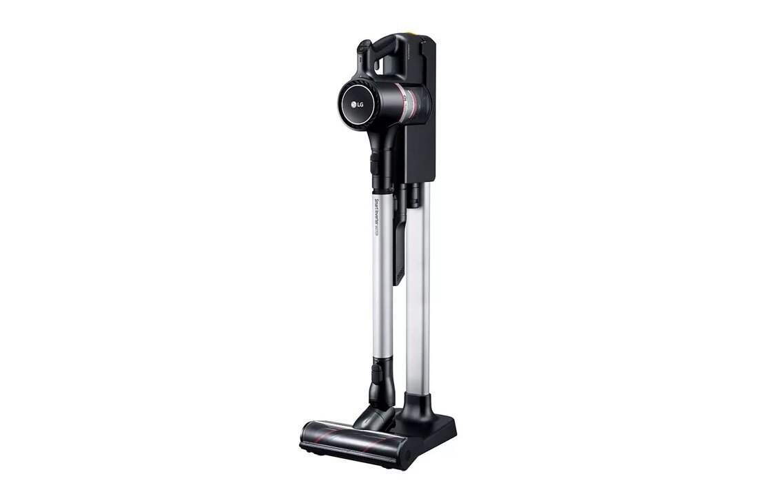 lg a9 cordzero vacuum right side angle view with battery