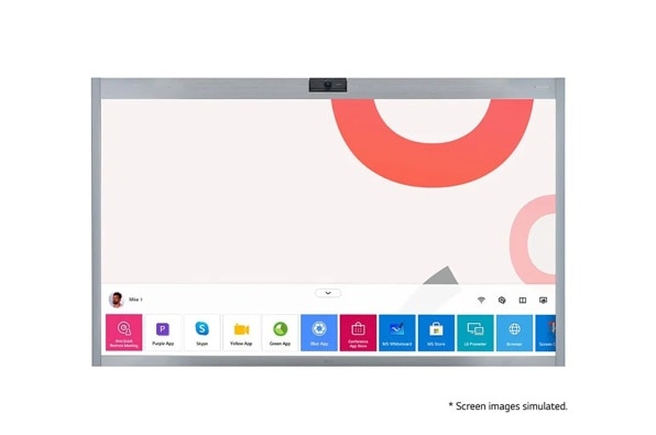 55” One:Quick Works front view with infill