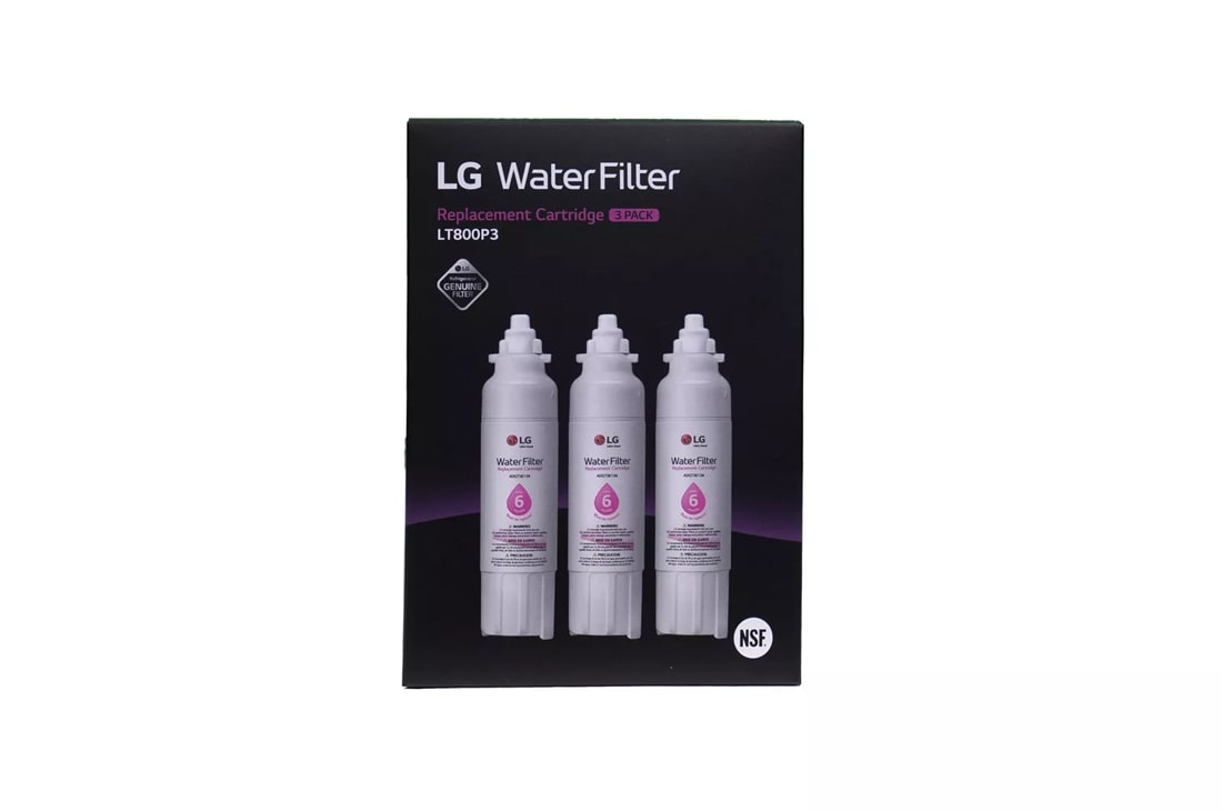 LG LT800P3 - 6 Month / 200 Gallon Capacity Replacement Refrigerator Water Filter 3-Pack (NSF42 and NSF53*)