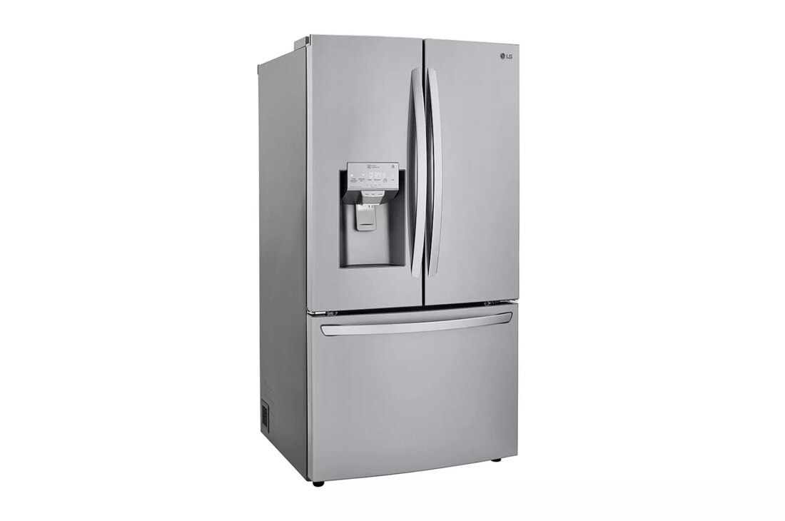 24 cu. ft. french door counter-depth refrigerator left side angle view