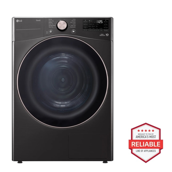 5.0 cu. ft. Front Load Washer and 7.8 cu.ft. Heat Pump Ventless Dryer with pedestal washer and drawer Laundry Set in Black Steel WM4000HBA_DLHC4002B_WD300CB_WDP6B