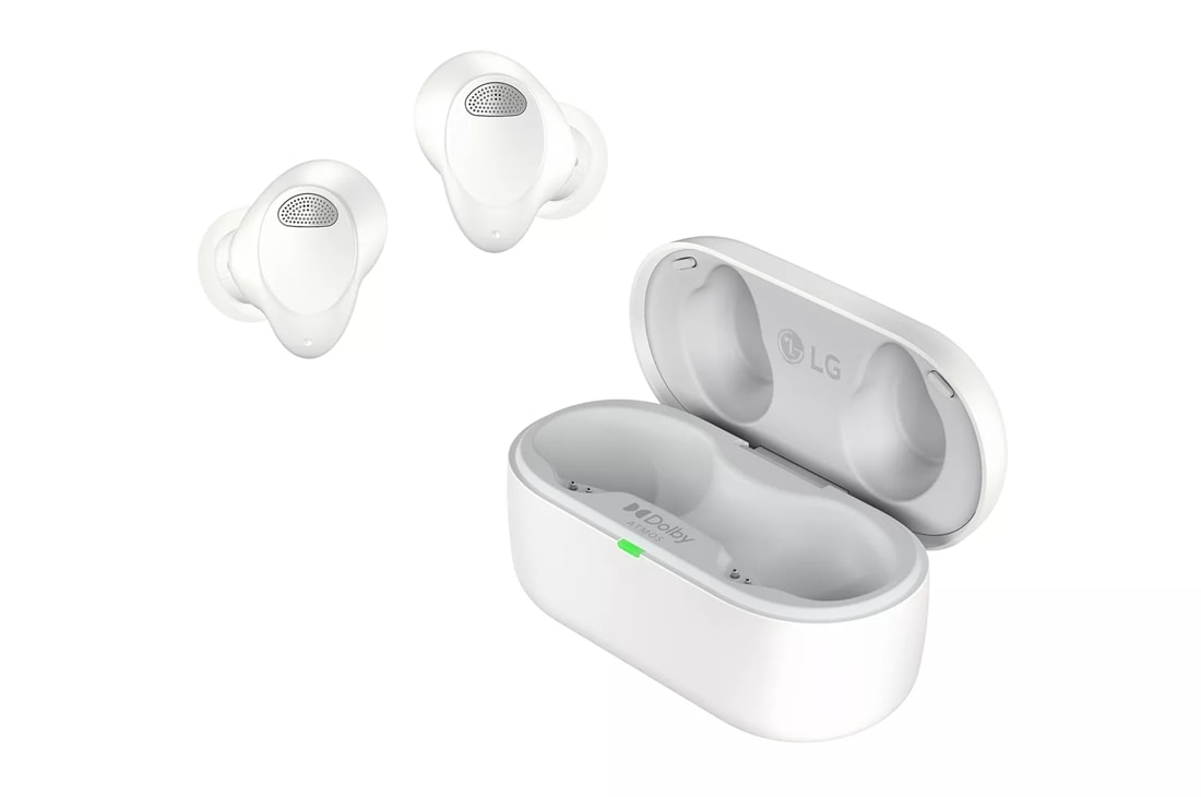 LG TONE Free ® T80 Dolby Atmos® True Wireless Bluetooth Earbuds, White