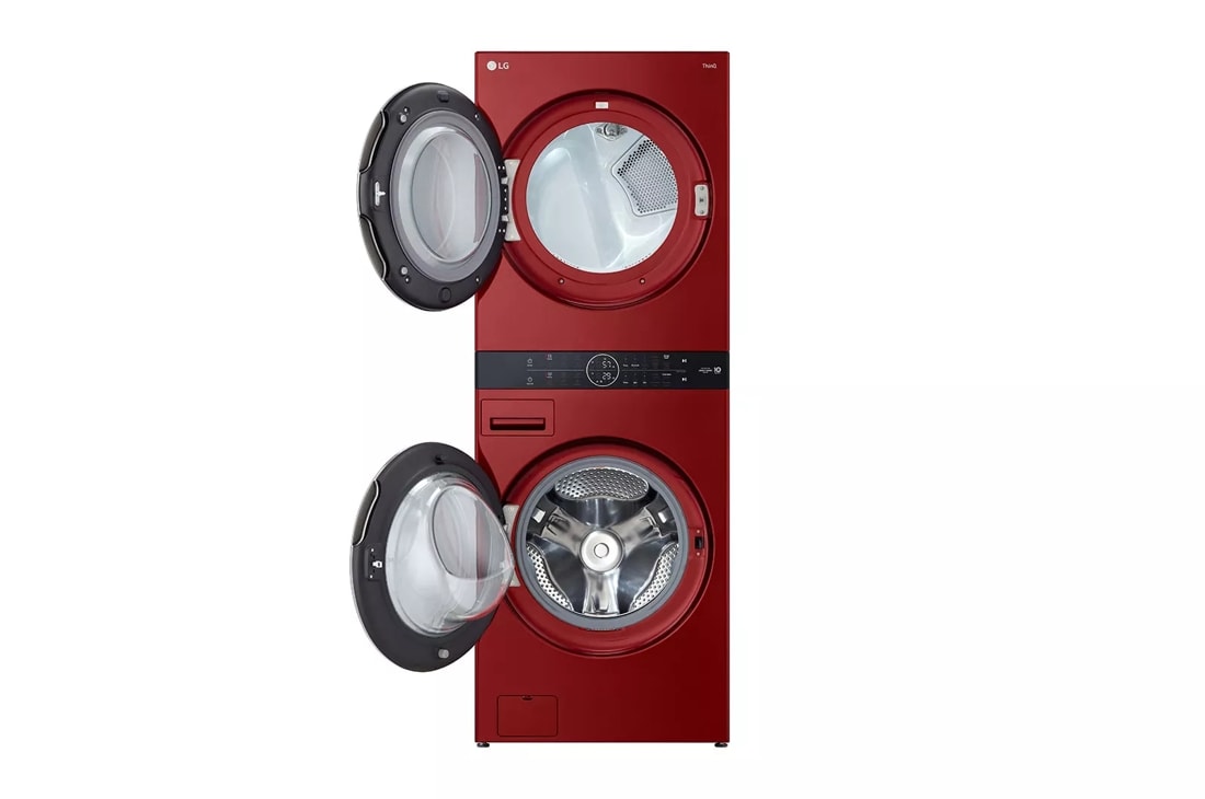 red lg washer