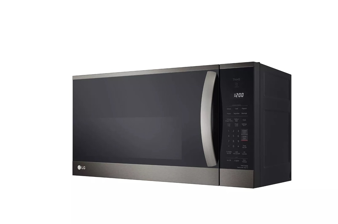 LG 1.8 Cu ft Over The Range Microwave - Black Stainless Steel