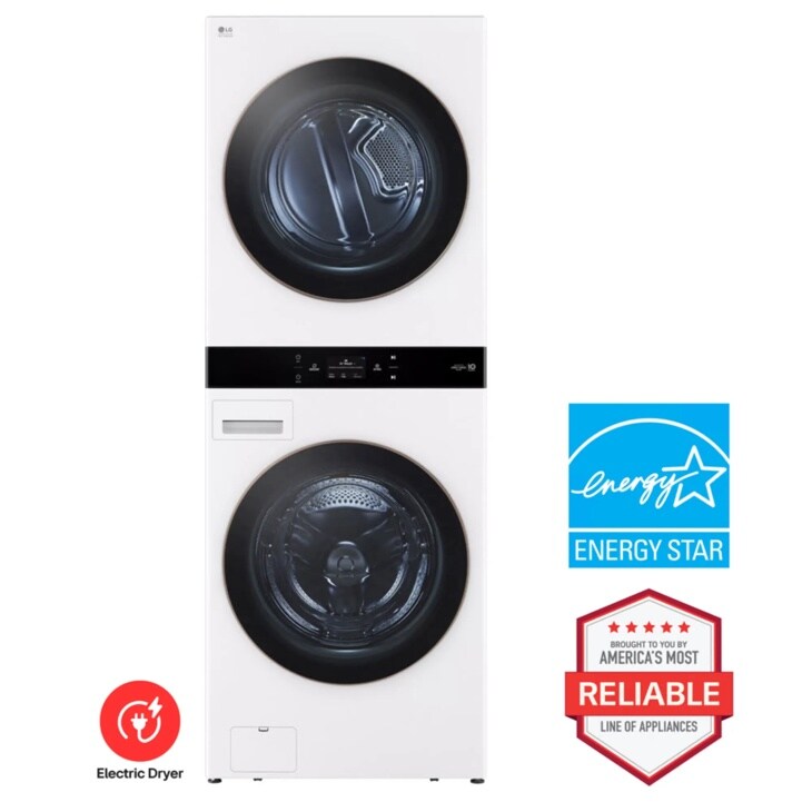 LG SWWE50W4 WashTower Electric Dryer Energy Star Certified Americas Most Reliable Line of Appliances - Front View