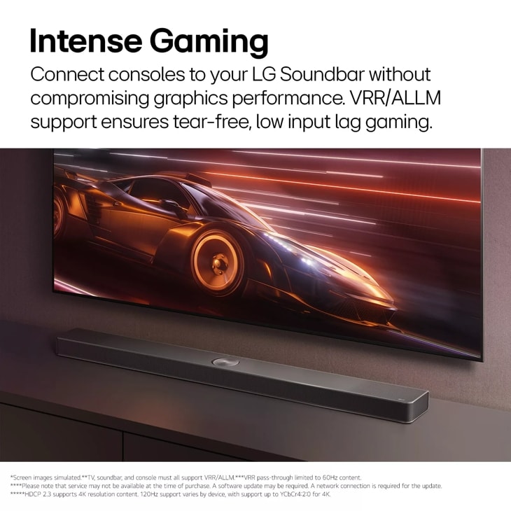 LG Soundbar for TV with Dolby Atmos® 7.1.3 channel S90TR
