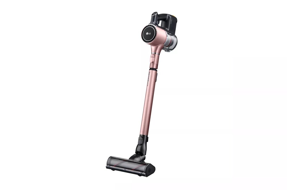 lg cord zero a9 cordless stick vacuum tilted right side angle view 