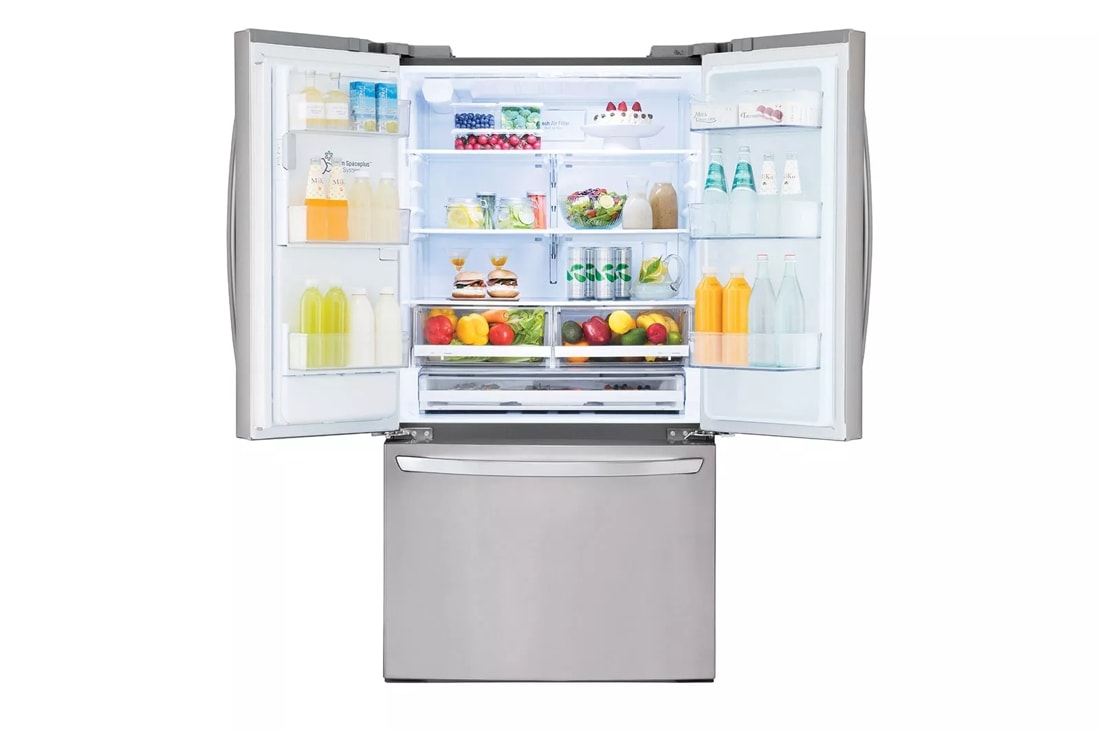 LG LFXC22596S 36 Inch Smart Counter Depth French Door Refrigerator with  21.9 cu. ft. Total Capacity, WiFi, InstaView™ Door-in-Door®, Dual Ice  Maker