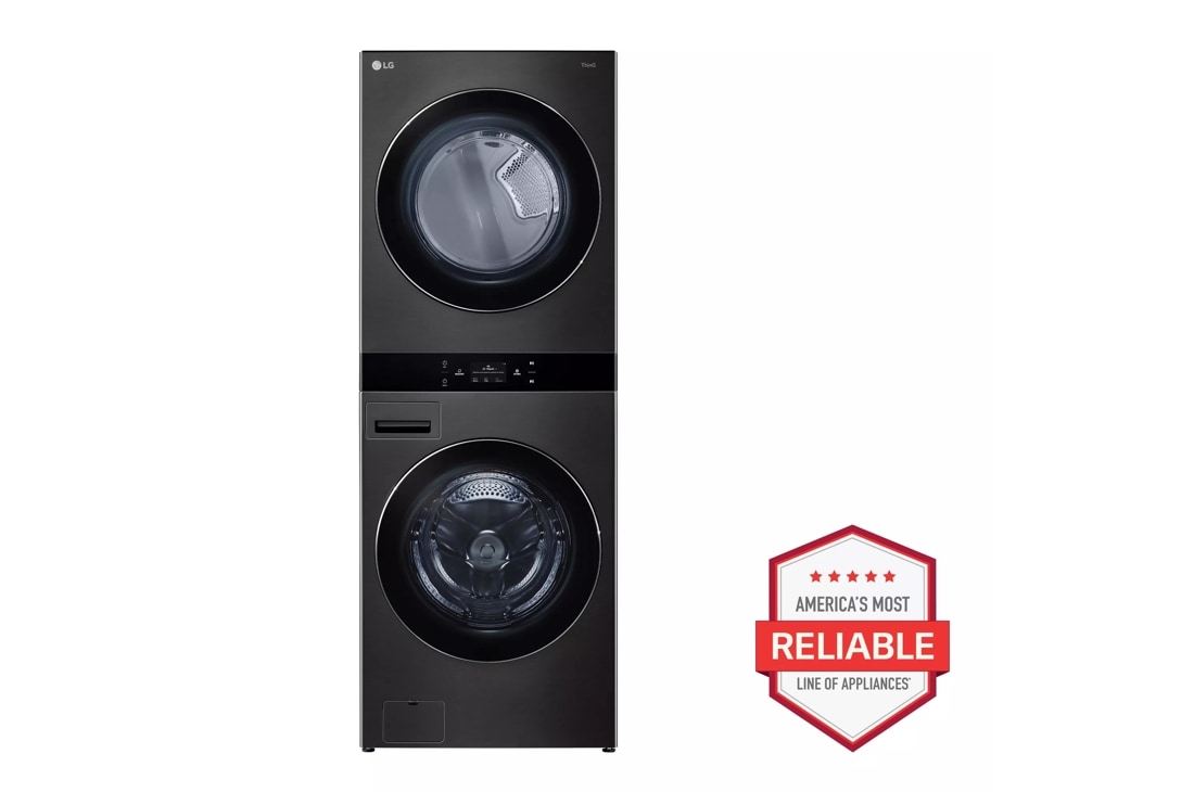 LG WKEX300HBA Single Unit Front Load WashTower™ with TurboSteam front view