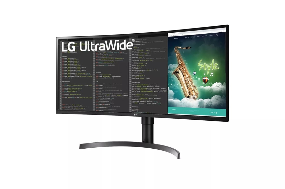 35'' Curved UltraWide QHD HDR Monitor - 35WN75C-B | LG USA