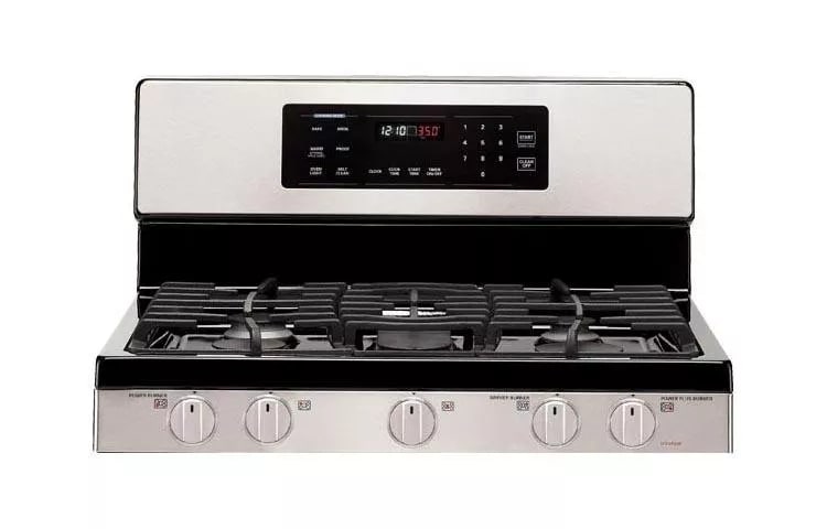 5.4 cu. ft. Capacity Gas Single Oven Range with Oval Burner and Griddle