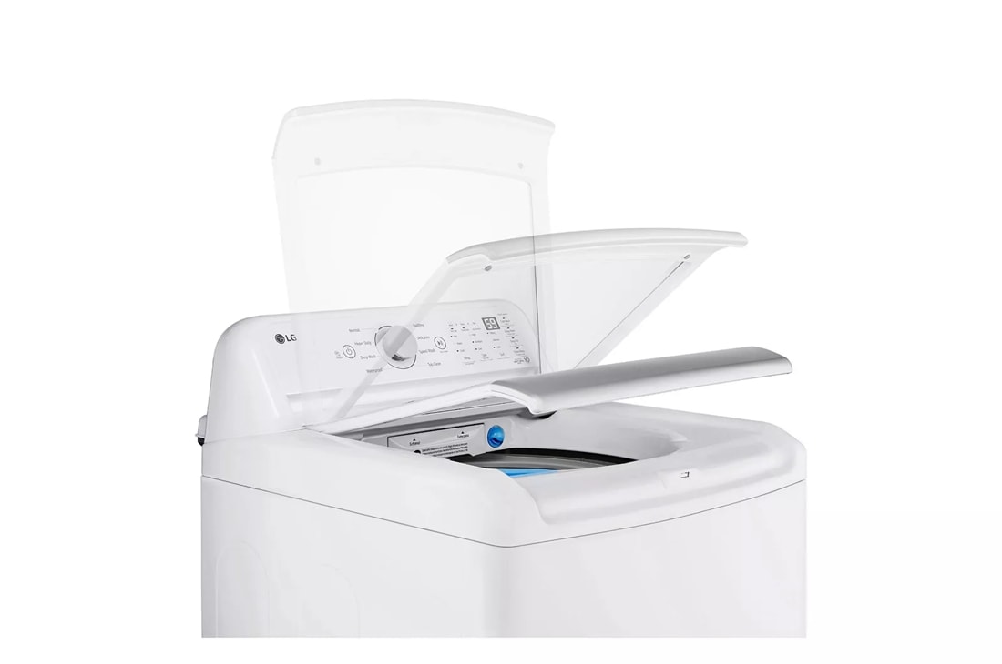 LG 27 in. 4.8 cu. ft. Top Load Washer with 4-Way Agitator & TurboDrum  Technology - White