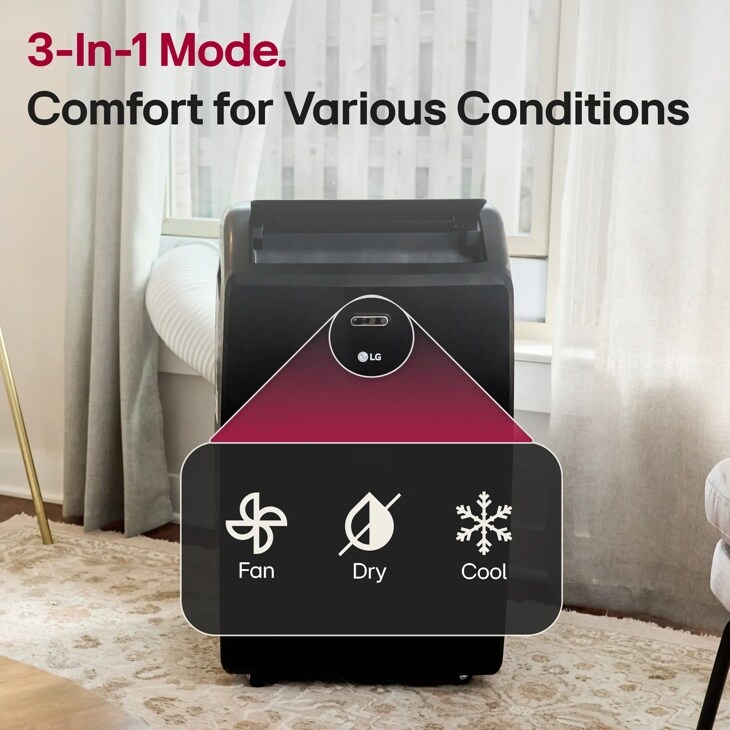 3-in-1 mode. Comfort for various Conditions
Fan
Dry
Cool