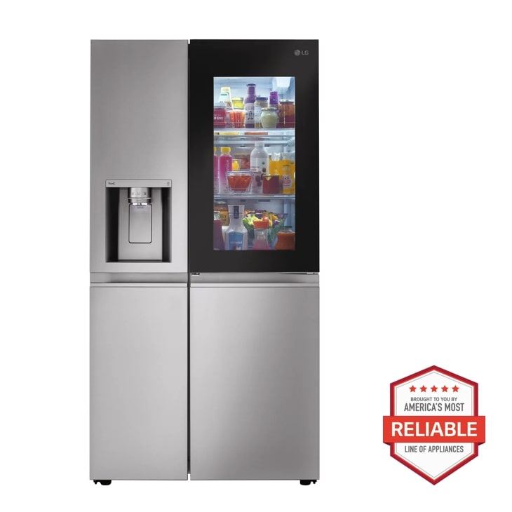 27 cu.ft. Smart Side-By-Side InstaView® Door-in-Door® Refrigerator with Craft Ice™
