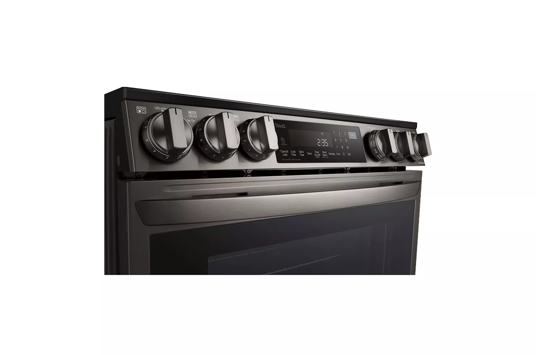 LG LTGL6937D 30 Inch PrintProof Black Stainless Steel Slide-in Gas Range