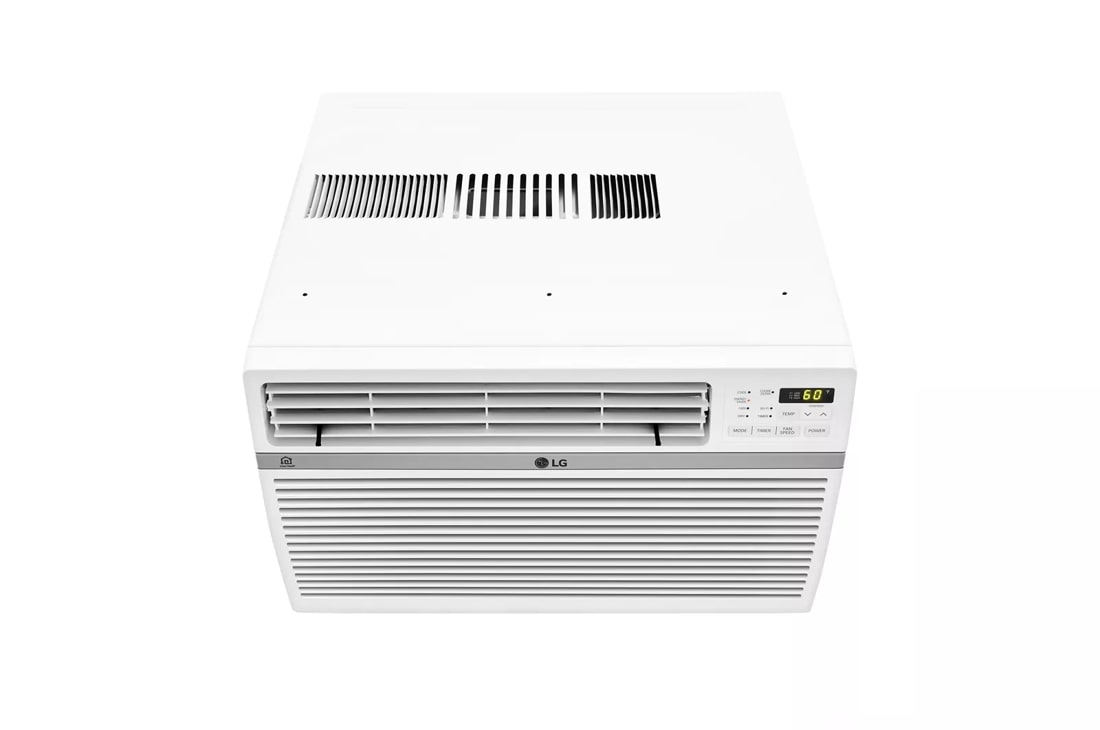 LG 8,000 BTU Smart Window Air Conditioner, Cools up to 350 Sq. Ft.,  Smartphone and Voice Control works with LG ThinQ,  Alexa and Hey  Google, 3 Cool & Fan Speeds, 115V 