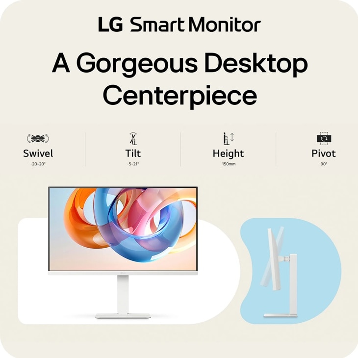 27 Inch IPS Smart Monitor - 27U730SA-W | LG USA