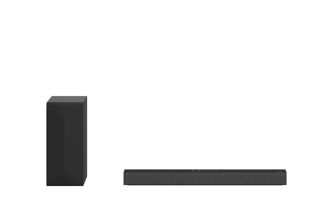 LG S40Q  2.1 Channel 300W Soundbar with subwoofer front view