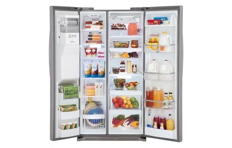 Ultra-Large Capacity Side-by-Side Refrigerator with Ice & Water Dispenser