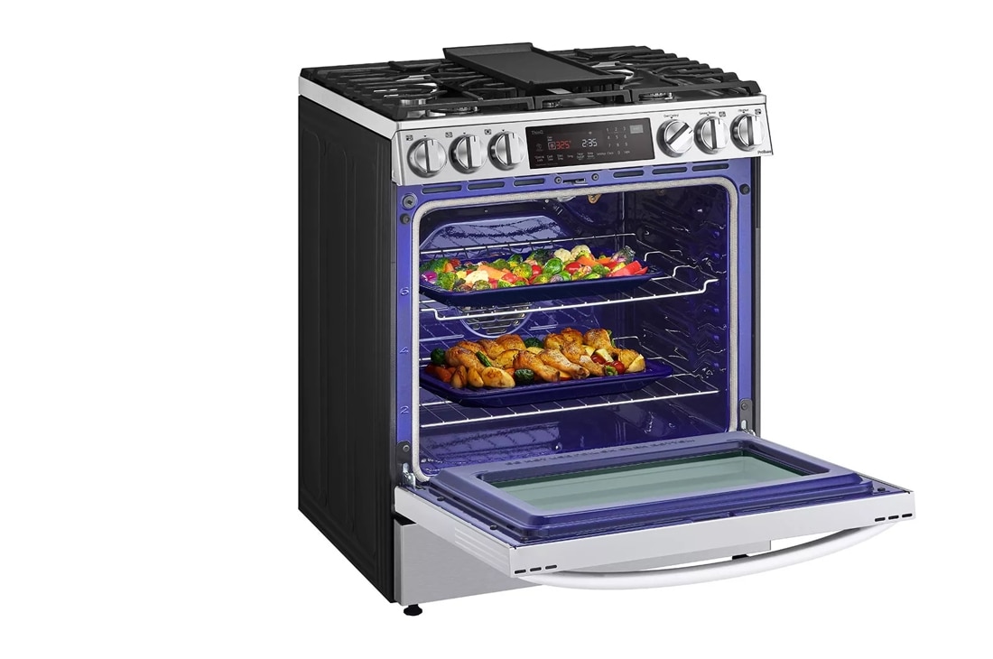 LSGL6335F by LG - 6.3 cu ft. Smart wi-fi Enabled ProBake Convection®  InstaView® Gas Slide-In Range with Air Fry