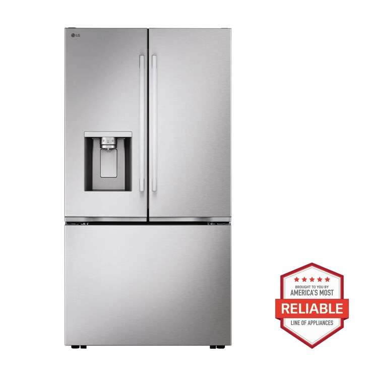 24 cu. ft. Counter-Depth MAX™ with Zero Clearance™ Thin Door Design and Exterior Water Dispenser French Door Refrigerator with Slide-in Gas Range, Top Control Dishwasher and Microwave Kitchen Package in Stainless Steel LF24Z6530S_LSGL6335X_MVEL2125X_LDNPM654S