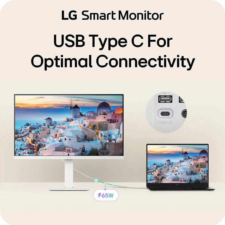 27 Inch IPS Smart Monitor - 27U730SA-W | LG USA