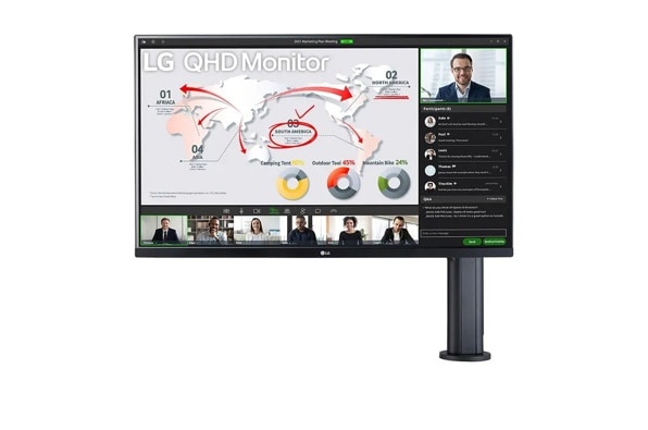 Front View Monitor Arm On The Right
