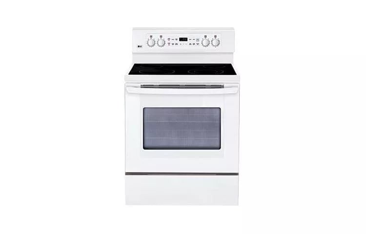 Extra-large Capacity Freestanding Electric Range with PreciseTemp&trade; baking system. LG range product view 1