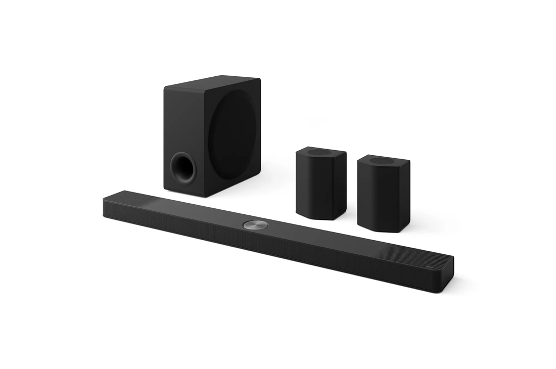 Soundbar with hot sale wireless speakers