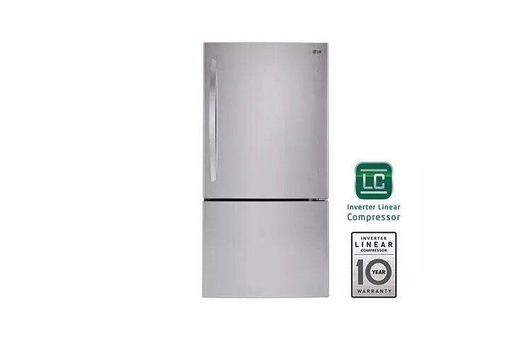 24 cu. ft. Large Capacity Swing Door Bottom Freezer Refrigerator