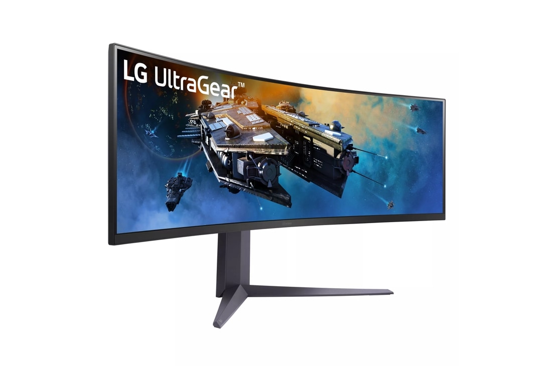  LG 45GR65DC-B 45-inch Ultragear Curved Gaming Monitor, QHD,  200Hz, 1ms, UltraWide Display, 32:9, AMD FreeSync Premium Pro, VESA  DisplayHDR 600, HDMI 2.1 x2, DP, UBS x3, Tilt/Height/Swivel Stand Black :  Electronics