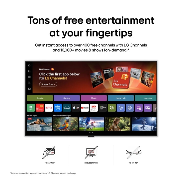 55 Inch Class LG 4K Nano UHD TV AI NU71 Smart TV 2026