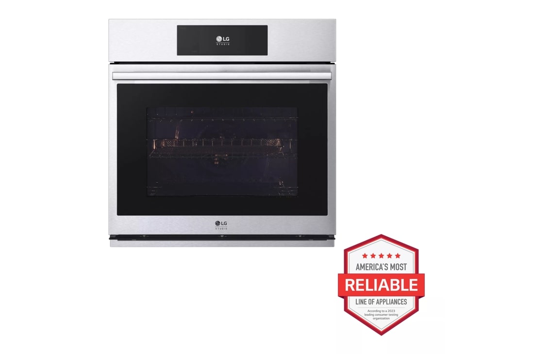 24 in. 2.5 cu. ft. Single Electric Convection Thermal Wall Oven with 11  Functions in Stainless Steel
