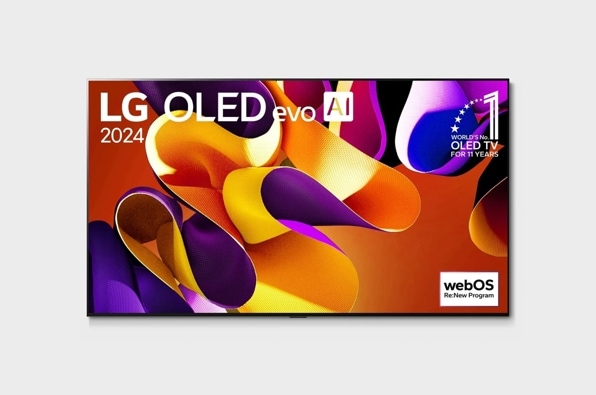 OLED83G4CUA Gallery Images front view with logo & infill