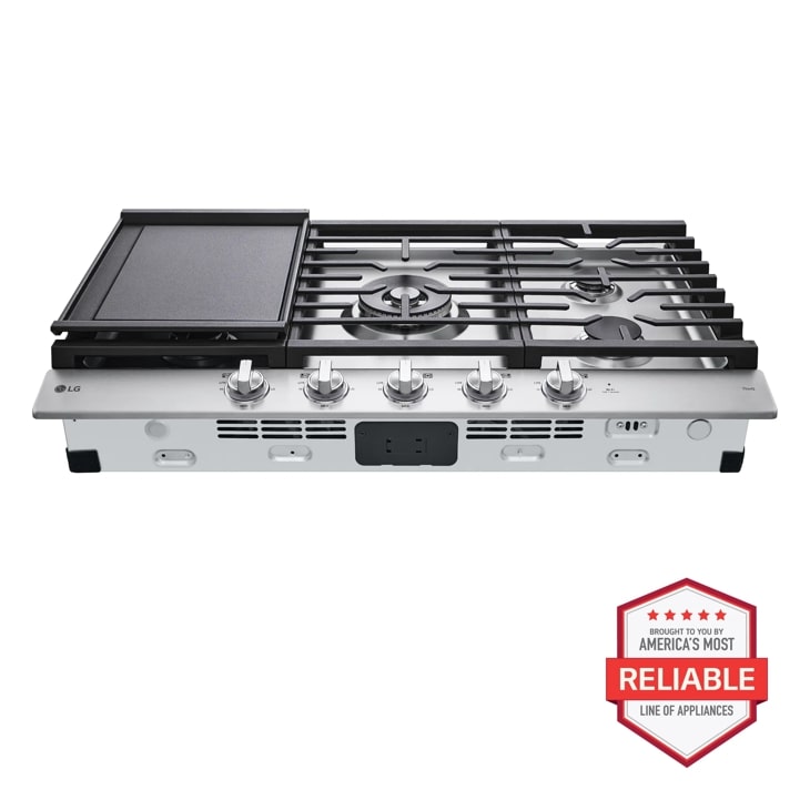 LG 36” Smart Gas Cooktop - Thumbnail 4