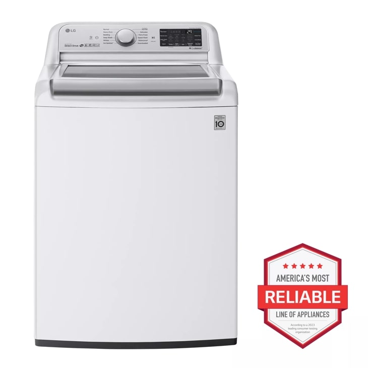 LG 5.5 cu. ft. Mega Capacity Top Load Washer with TurboWash3D Technology  and 7.3 cu. ft. Ultra Large Capacity ELECTRIC Dryer with EasyLoad Door