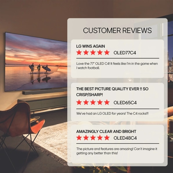 65 inch LG OLED evo AI C4 4K Smart TV 2024 - OLED65C4PUA 65 inch LG OLED evo AI C4 4K Smart TV 2024 - OLED65C4PUA