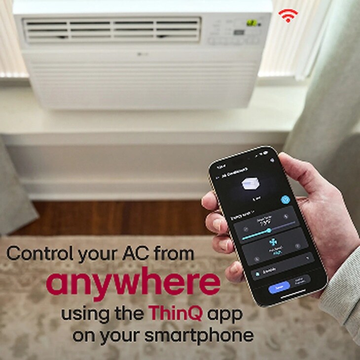 Control your AC from
anywhere
using the Thin app
on your smartphone