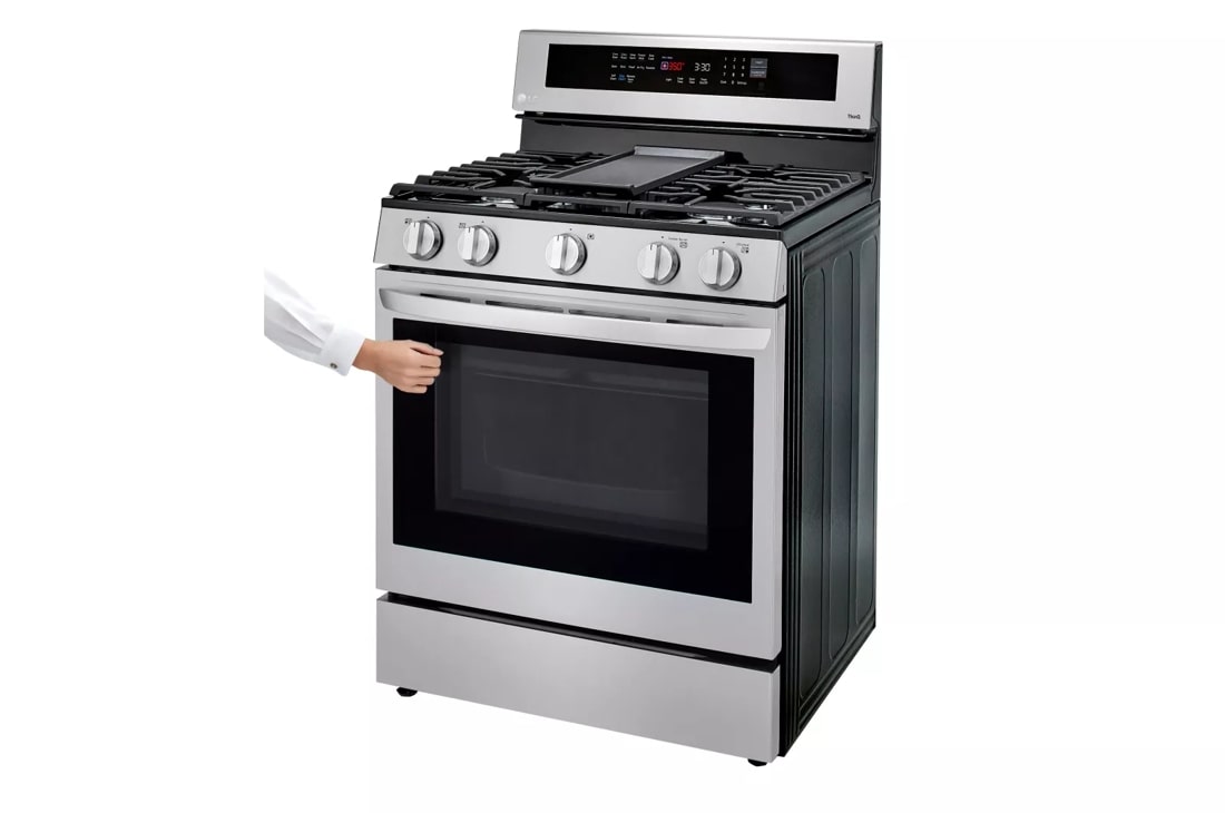 LG 5.8-cu ft GAS Convection Smart Range, Stainless Steel