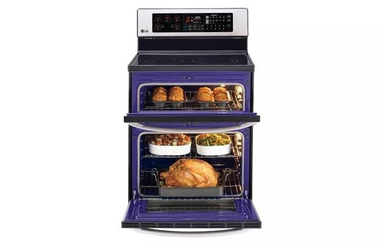 6.7 cu. ft. Capacity Electric Double Oven Range with Infrared Heating™ and EasyClean®
