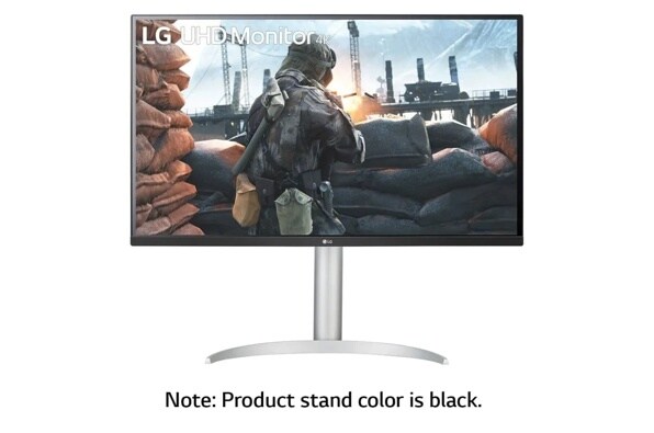 27BP55U-B Product Gallery Image Front view with infill and stand