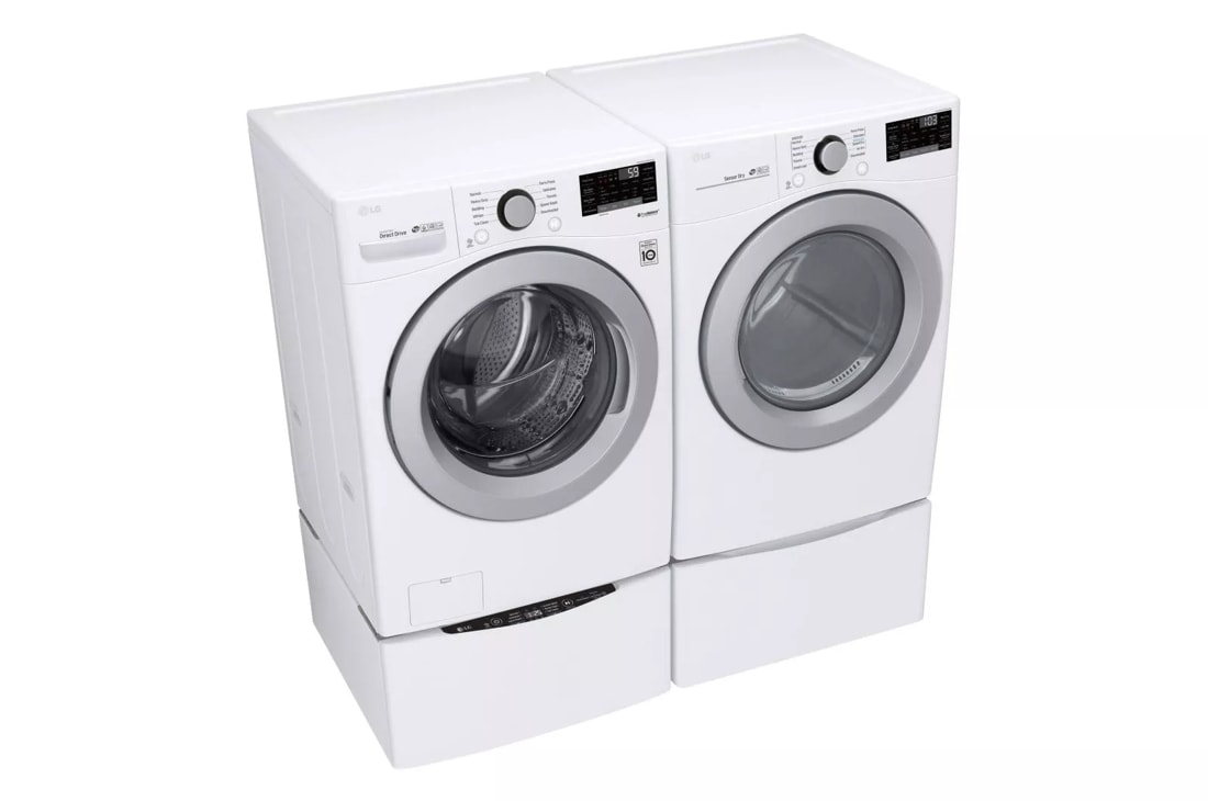 Lg wm3500cw washer & shop dle3500w electric dryer