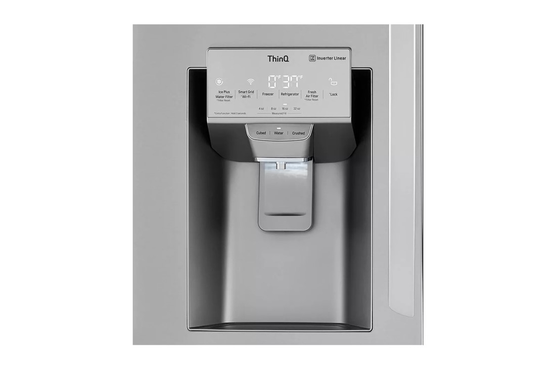 Réfrigérateur Américain, 606L, Compresseur linéaire, Total No Frost, Smart Diagnosis, Moist Balance Crisper, Door in Door ®, F - LG  GSJ360DIDV