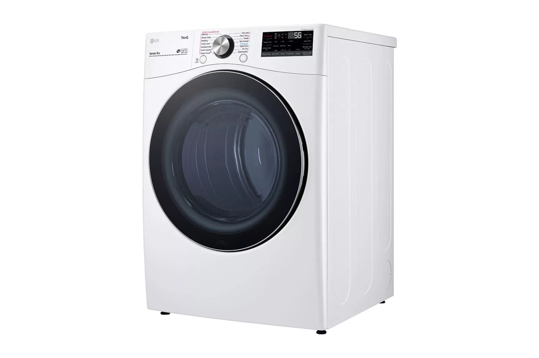 DLEX4200B LG 7.4 Cu. ft. Ultra Large Capacity Smart Wi-Fi Enabled Front Load Electric Dryer with TurboSteam - Black Steel