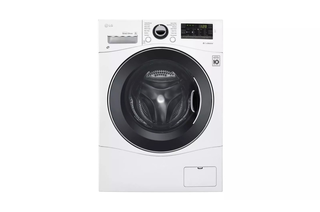 LG WM3488HW Compact All-In-One Washer Dryer Combo front view