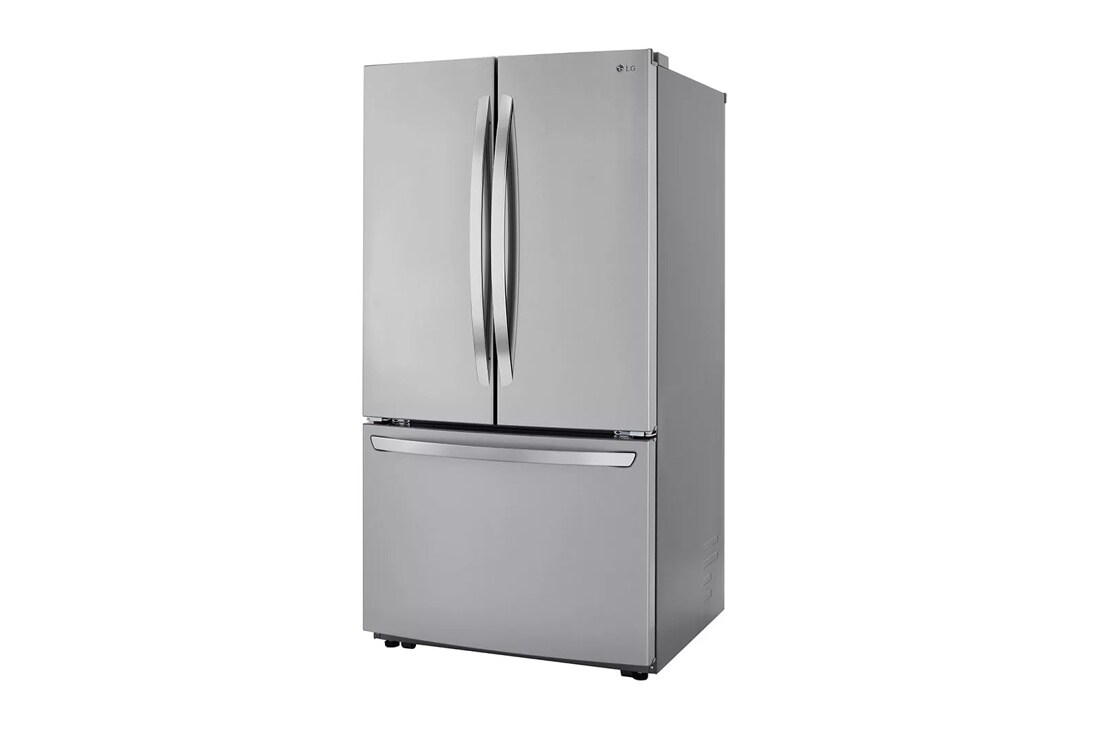 29 cu. ft. smart french door refrigerator right side angle view 