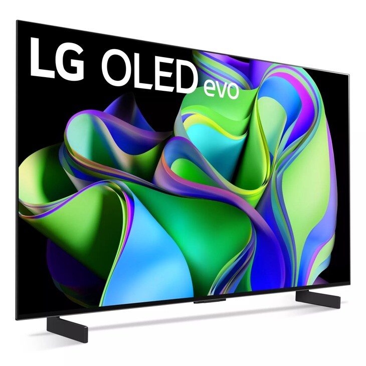 LG 42 Inch Class C3 Series OLED evo 4K UHD Smart webOS 23 w/ ThinQ AI TV